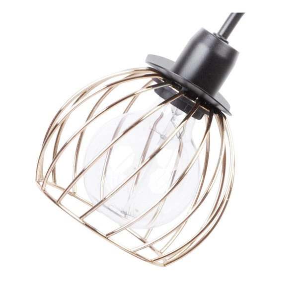 Lampa biurkowa stołowa nocna REGGE LAMPKA czarny/złoty 50182