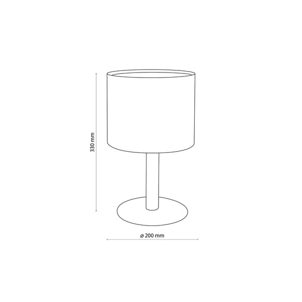 Lampka nocna DEVA NATURE 5192 1xE27 styl skandynawski | beżowa 5192