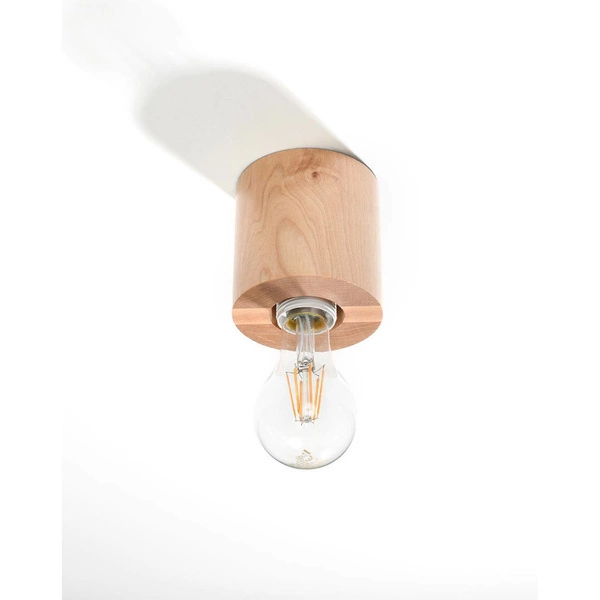 Plafon SALGADO, SL.0672, naturalne drewno, 1x60W E27