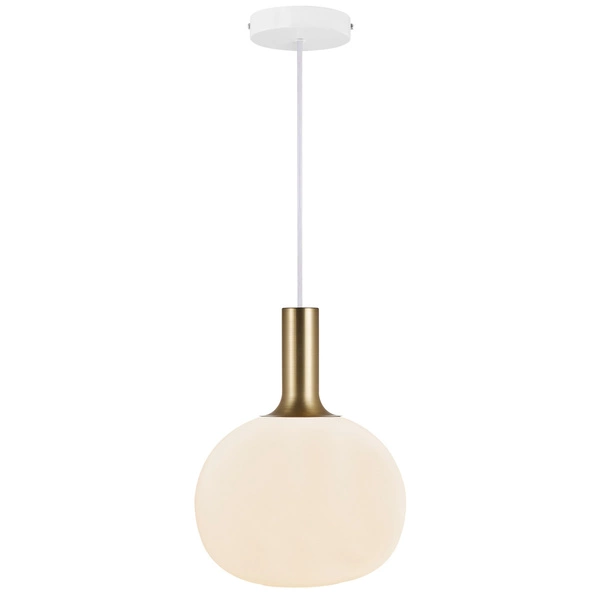 Lampa wisząca ALTON E27 60W Szkło | Biały