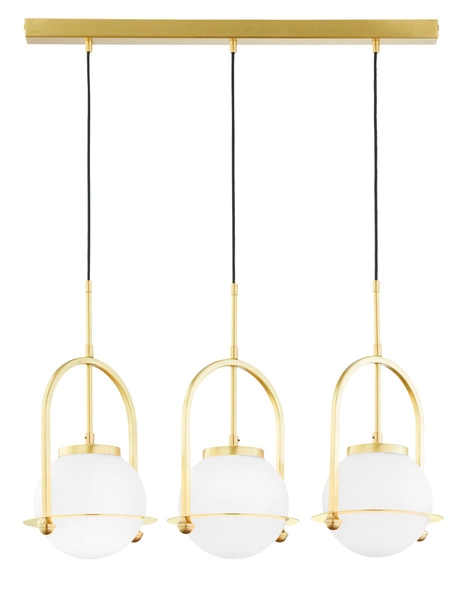 Loftowa Lampa wisząca ROSSO wys. 93cm 3xE27 15W IP20 | Mosiądz patynowany