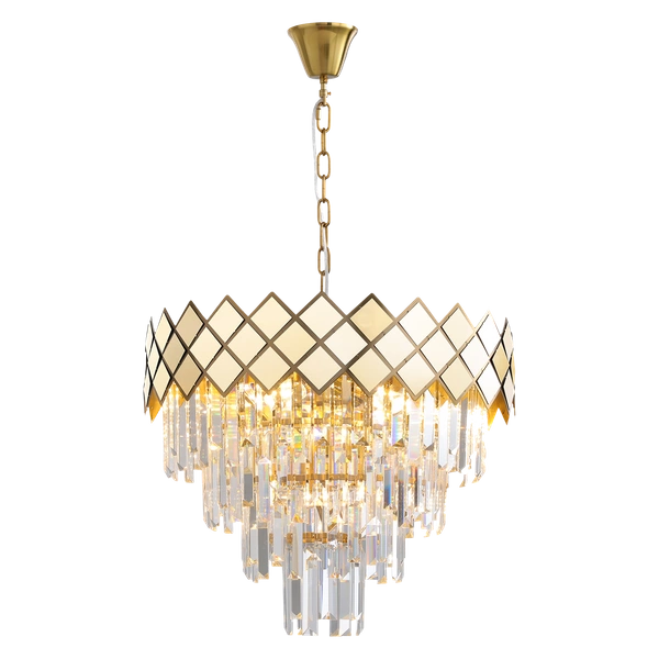 Lampa wisząca CARISMA, złoty/transparentny, 9x40W E14, ML8892