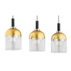 Stylowa lampa wisząca VENTO 3x E27 wys. 90cm | złoty