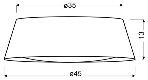 Lampa sufitowa dziecięca plafon GIRL 45 cm, 14-62994, kolorowy abażur, 16W LED, barwa zimna 6500K
