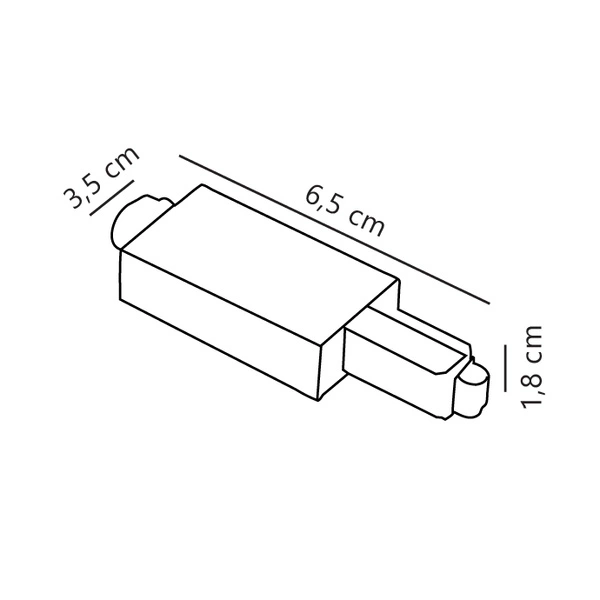 Oświetlenie szynowe Link Plastik | Czarny