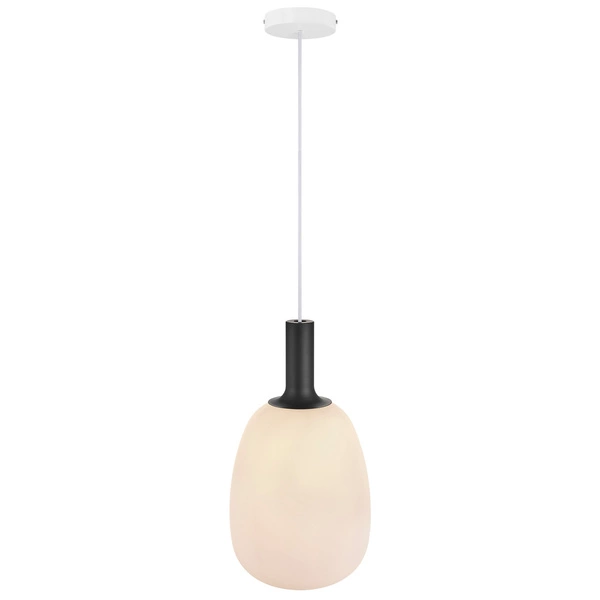Lampa wisząca ALTON E27 60W Szkło | Biały