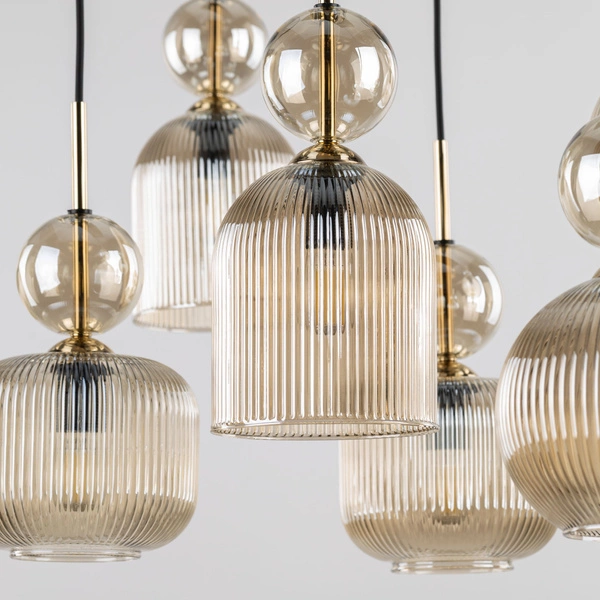 SOPHIA COGNAC LAMPA WISZĄCA 8XE14