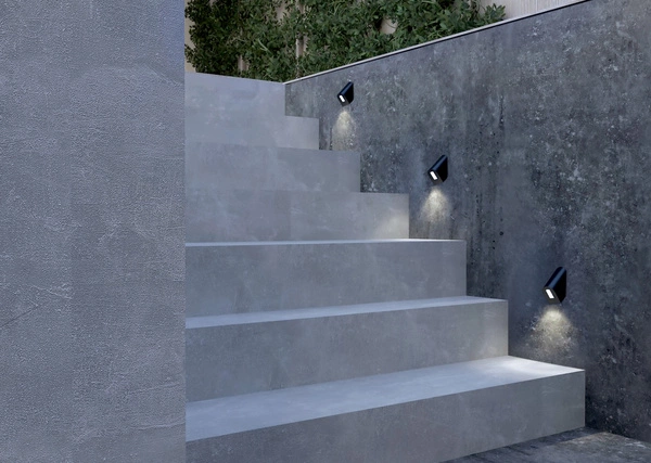 Kinkiet CLINE LED wys. 9.7cm szer.4cm IP54 3W 3000K | Czarny 11377