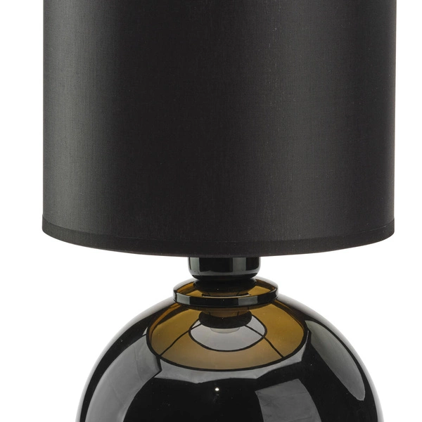 Lampa nocna do sypialni PALLA BLACK/GOLD śr. 20cm E27 | czarny złoty 5068