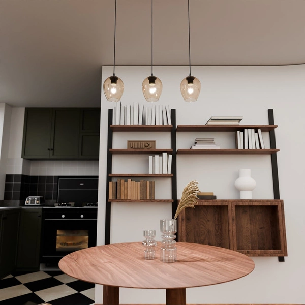 Lampa wisząca Emibig ISTAR 3 BL MIODOWY 677/3