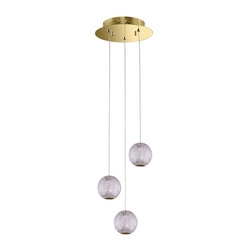 Lampa wisząca Italux Rosario PND-12220121-3A-GD