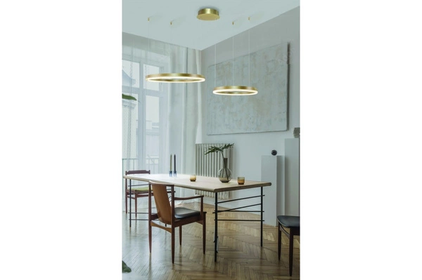 Azzardo HALO PENDANT 80+60 CCT BK + REMOTE CONTROL 4978