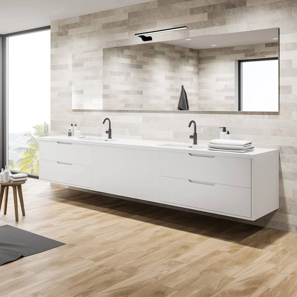 Kinkiet LED 11W nad lustro łazienka SHINE lewa 45cm | czarny