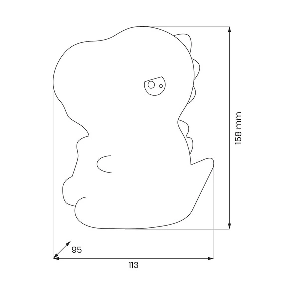 Lampka dziecięca DINO