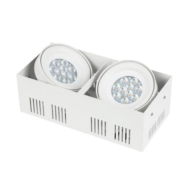 Oprawa wpuszczana downlight CROSTI TIENA DUE biały szer. 29,5x14,5cm