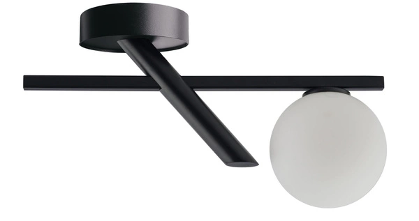 33324 Nowoczesna lampa sufitowa ZOE czarna plafon OP.OŚW. 1PŁ