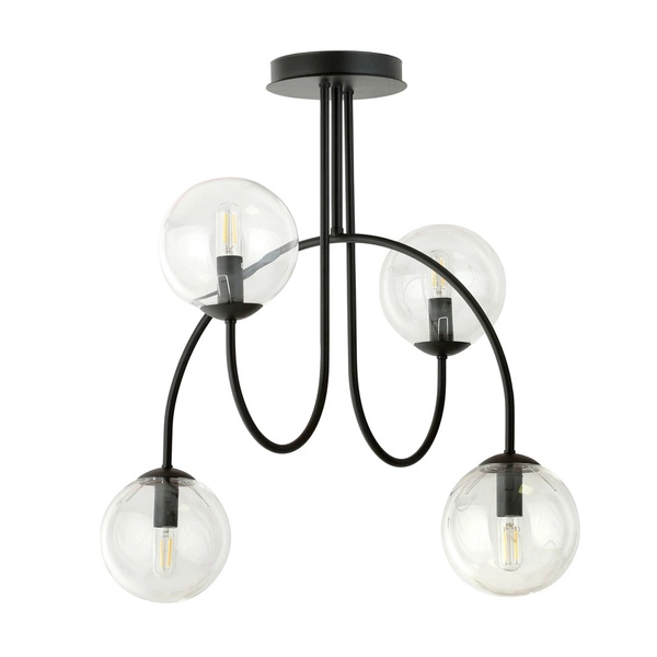 Lampa sufitowa Emibig ARCHI 4A BL TRANSPARENT 1286/4A