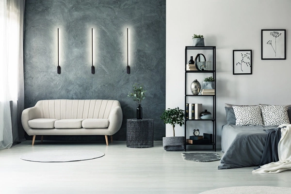 Nowoczesny kinkiet obrotowy LINE 243 10W 4000K biała neutralna | Czarny