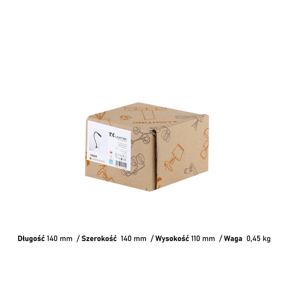 LAGOS BLACK LAMPKA NOCNA 1 16025