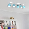Lampa sufitowa DIXIE BLUE 5x GX53 szer. 64cm | niebieski