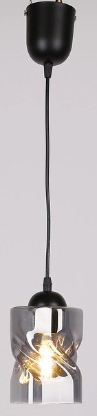 Lampa wisząca FELIS, 31-00118, czarny/dymiony, 1x60W E27