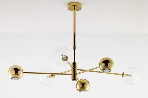 Nowoczesny Żyrandol MOKA wys. 47-69cm 3xG9 3xGU10
14W IP20 | Złoty