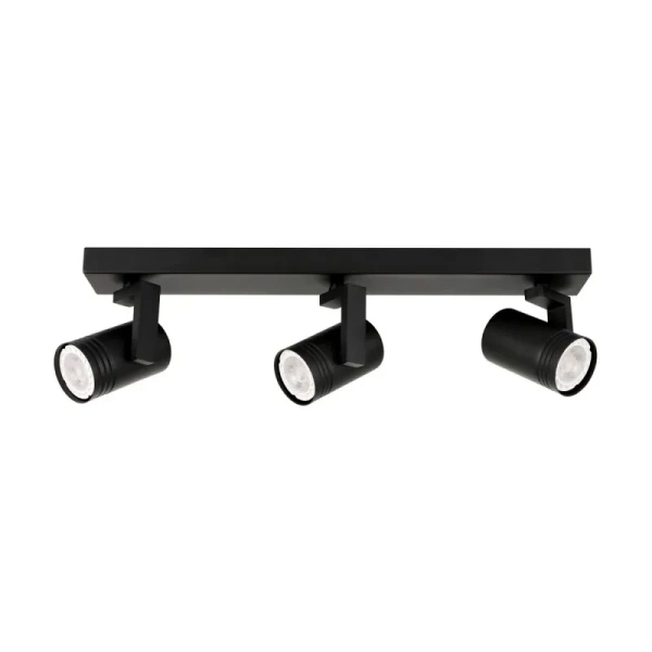 Lampa sufitowa reflektor SPIELA dł. 46cm 3xGU10 | czarny