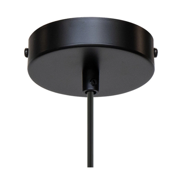 Lampa wisząca Trigonon 1xE27 maks. 60W drewno brzozowe/czarny metal/czarny kabel PVC 1204160