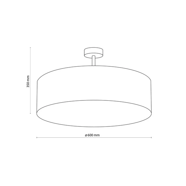 RONDO GRAPHITE LAMPA SUFITOWA 4 PŁ 600 4239