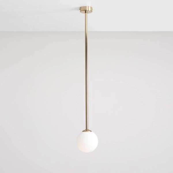 Aldex Lampa sufitowa PINNE LONG GOLD 1080PL_G30_L, złoty/biały, 1x40W E14