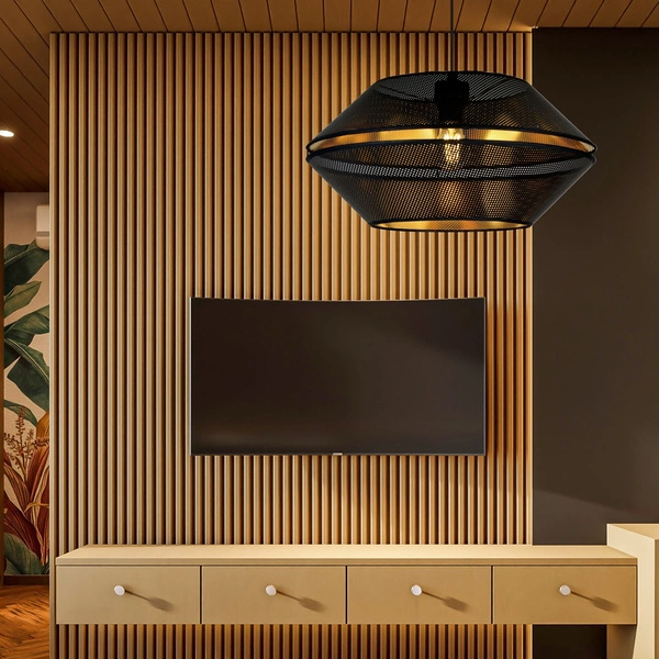 Lampa wisząca Emibig MALIA 1 Czarny/GOLD 1185/1