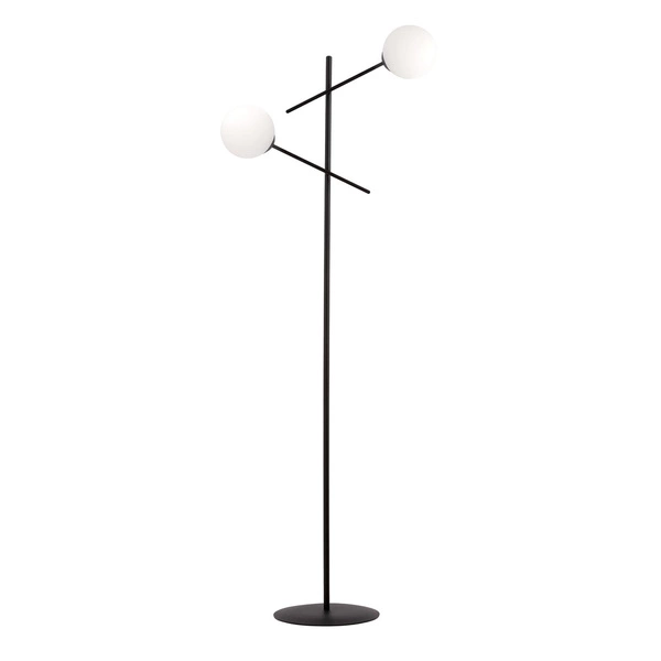Lampa podłogowa Emibig LINEAR LP2 Czarny/OPAL 1169/LP2