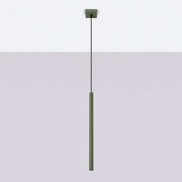 Lampa wisząca PASTELO 1 zielona oliwka