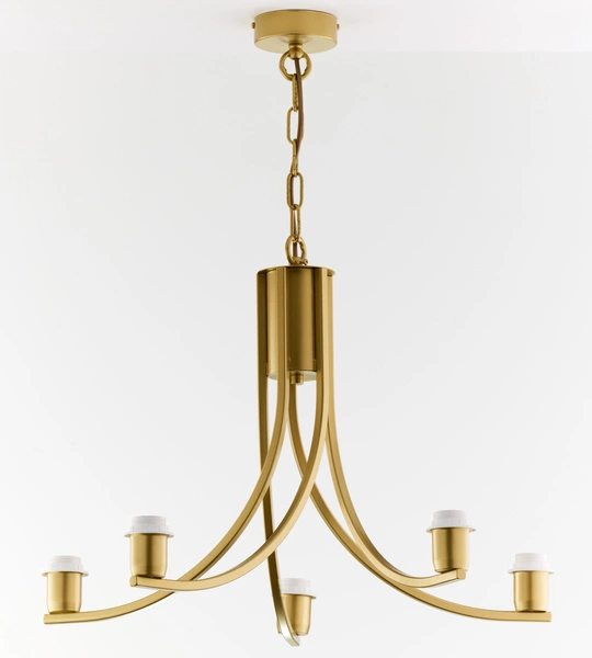 Klasyczny Żyrandol ARTHUR wys. 71cm 5xE27 15W IP20 | złoty połysk