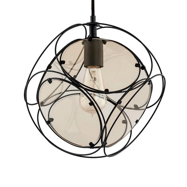 Lampa sufitowa kostka INSIDE BLACK 33cm