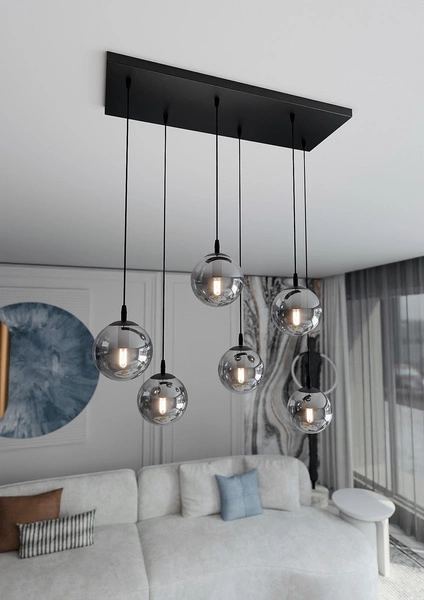 Lampa wisząca Emibig COSMO 6 BL GRAFIT 712/6