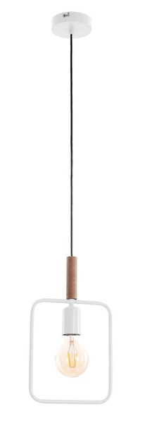 Lampa wisząca FRAME 31-73563 biała 1x60W E27