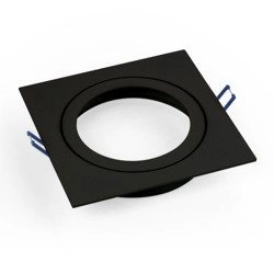Oprawa wpuszczana oczko sufitowe CROSTI GAVI czarny szer. 15cm