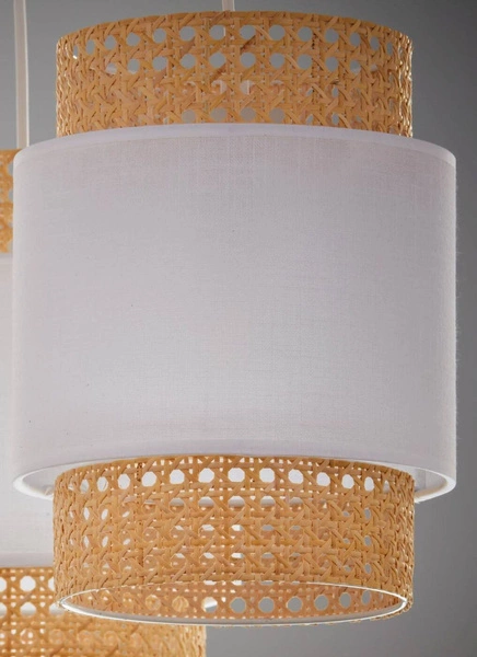 BOHO NEW WHITE LAMPA WISZĄCA 3 PŁ LISTWA 5654