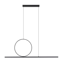 Lampa wisząca LINEO LED 39W 3000K 1500lm wys.140cm dług.115cm | Czarny 11879