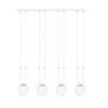 Lampa wisząca Emibig GLAM 4 Biały/OPAL 1115/4