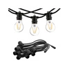 Girlanda ogrodowa FESTOON LIGHTS 9M 15xE27 | czarny 7872