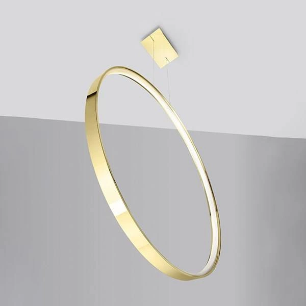 Nowoczesna lampa wisząca RIO 78, złoty połysk, 50W LED, barwa ciepła 3000K, TH.248