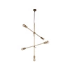 Designerska lampa wisząca STICKS V złota śr. 73cm 9076