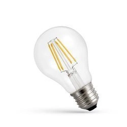 Żarówka filament LED GLS E27 230V 4W COG CLEAR ciepła 3000K