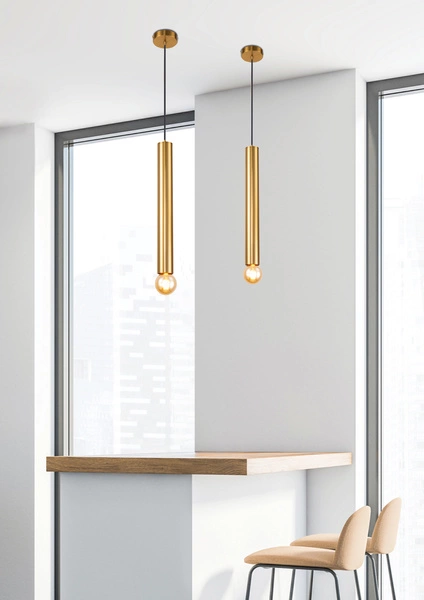 Lampa wisząca AUSTIN SLIM, 50101231, 50 cm, złoty, 1x60W E27