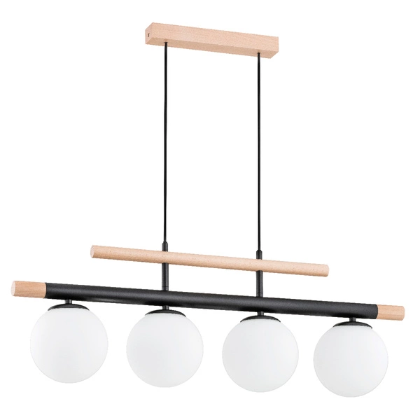 Lampa wisząca ALFA TRENDY DREWNIANA 4xE14 82cm | 63091
