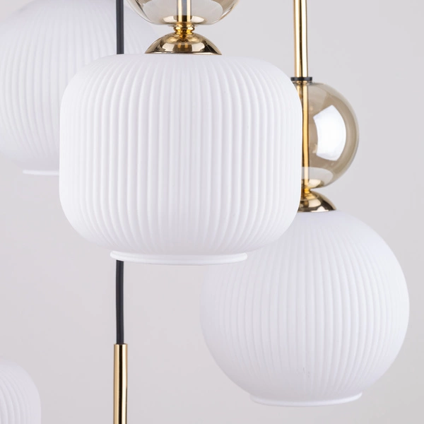 SOPHIA COGNAC WHITE LAMPA WISZACA 5XE14