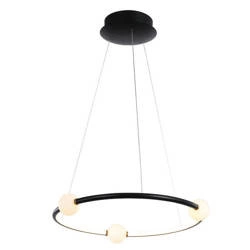 Designerska lampa wisząca LOZANNA LED 3000K wys. 130cm | czarny