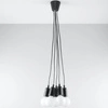 Lampa Wisząca DIEGO 5, PCV Czarna, E27 60W, SL.0574